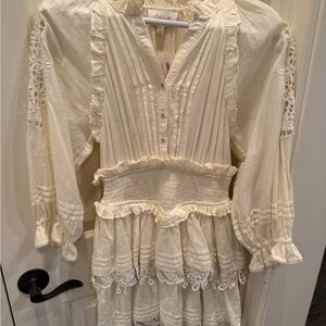 Cleobella Cream Ruffle Dress